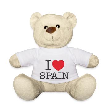 Ich liebe Spanien | Ich liebe España | I Herz Spanien - Teddy - Weiß - Vorne