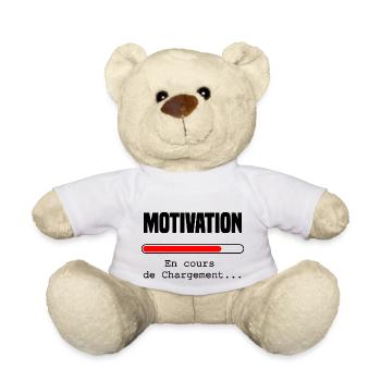 Motivation en cours de chargement - Nounours - blanc - Devant