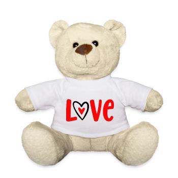 Amour - Nounours - blanc - Devant