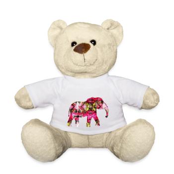 rosa Elefant - Teddy - Weiß - Vorne
