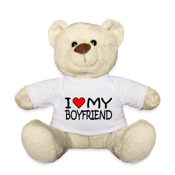 I love my boyfriend - Teddy - Weiß - Vorne