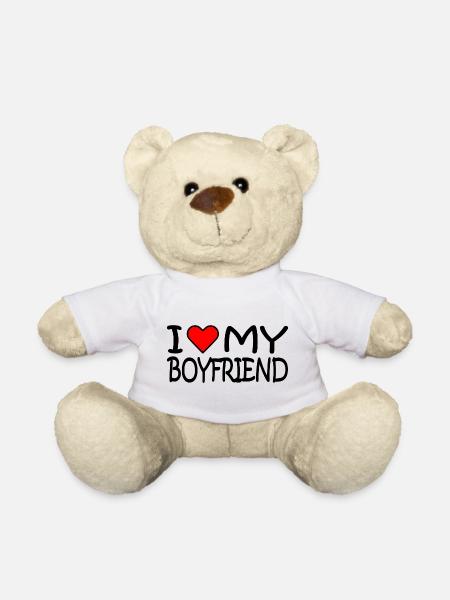 I love my boyfriend - Nounours - blanc