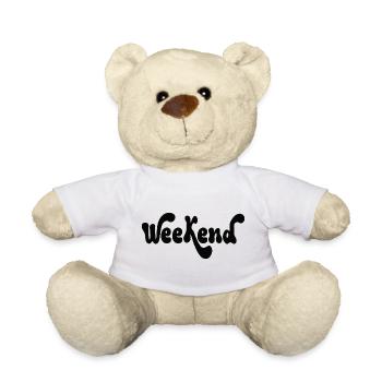 Weekend Bold Script - Teddy Bear - white - Front