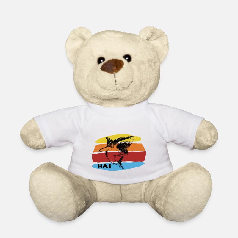 Shark - Teddy Bear - white