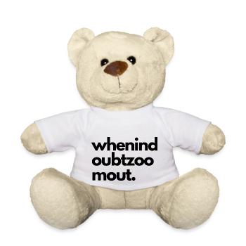 When in doubt zoom out - Teddy - Weiß - Vorne