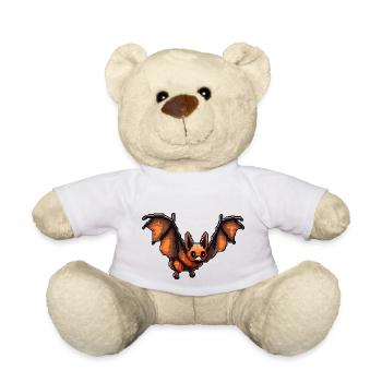 Flying fox rappelle les graphismes rétro du jeu vidéo 8 bits - Nounours - blanc - Devant