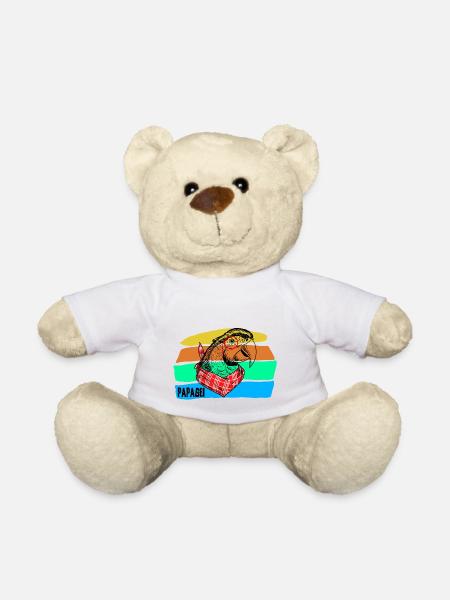 Papagei - Teddy - Weiß