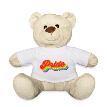 Fierté Arc-en-ciel LGBTQ Gay Gay CSD - Nounours - blanc - Devant