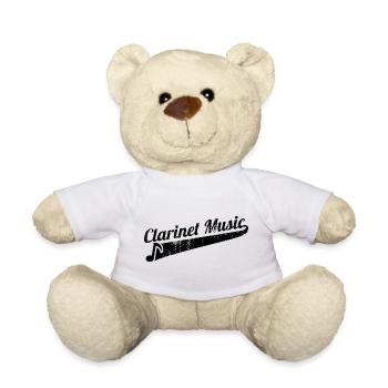 Musique pour clarinette - Nounours - blanc - Devant
