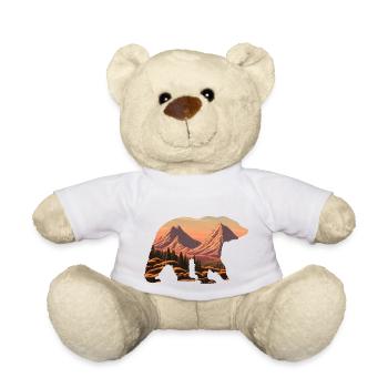 Mountains Mountain Hiking Hiking Mountain Hikers Hiking - Teddy Bear - white - Front