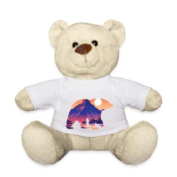 Mountains Hike Mountain hikers Mountain hiking Hiking - Teddy Bear - white - Front