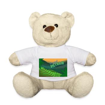 Vietnam Viet Farmers Rice Field Flag I Gift - Teddy Bear - white - Front