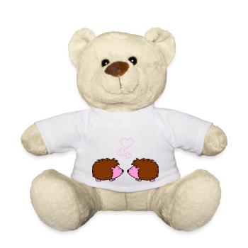 igel verliebt - Teddy - Weiß - Vorne
