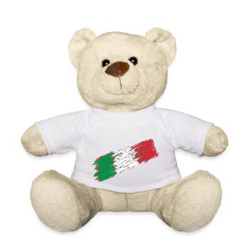 Italy flag italics - Teddy Bear - white - Front