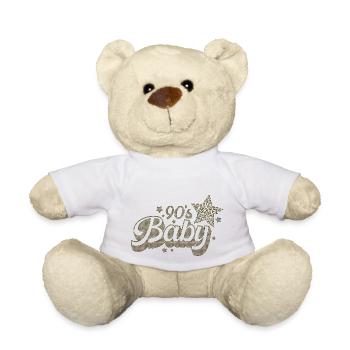 90er Jahre Niedlich 80er Jahre Retro Vintage Lustig Cool Nostalgie - Teddy - Weiß - Vorne