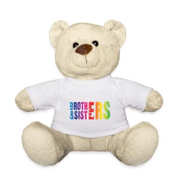Brothers & Sisters LGBTQ LGBT Liebe Respekt - Teddy - Weiß - Vorne