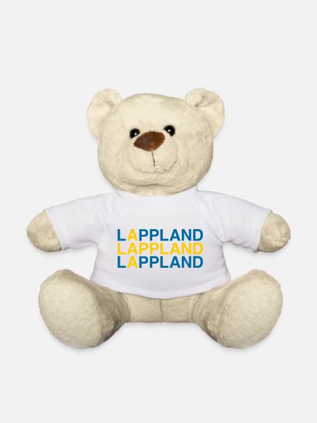 LAPPLAND Sverige Sweden Schweden Flagge - Teddy - Weiß