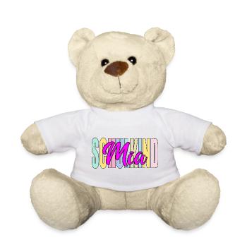 EINSCHULUNG SCHULKIND MÄDCHEN MIA VORNAME - Teddy - Weiß - Vorne