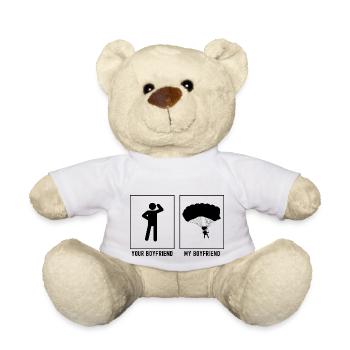 Your Friend - My Friend - Paragliding Descent - Teddy Bear - white - Front