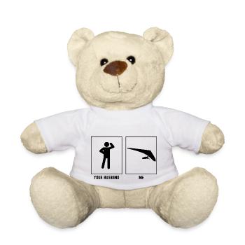 Ihr Ehemann - Ich - Gleitschirmfliegen in der Fern - Teddy - Weiß - Vorne