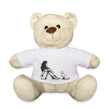 My Cat and I - Teddy Bear - white - Front