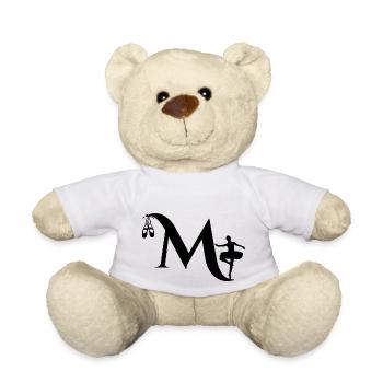 Buchstabe m Ballerina - Teddy - Weiß - Vorne