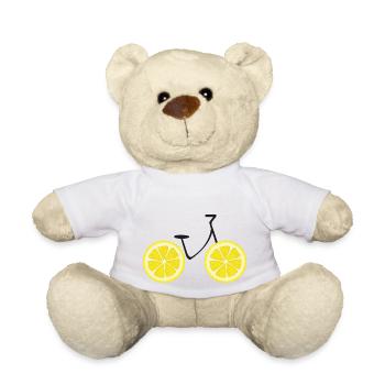 Lemon Bike - Bike Gift Idea - Teddy Bear - white - Front
