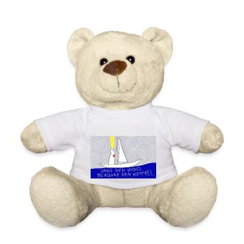 Jage den Wind, berühre den Himmel. - Teddy - Weiß - Vorne