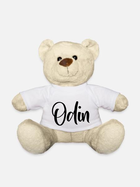 Name - Odin - Teddy Bear - white