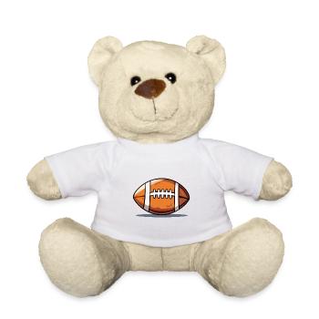 Football américain Peau de porc USA Sports - Nounours - blanc - Devant