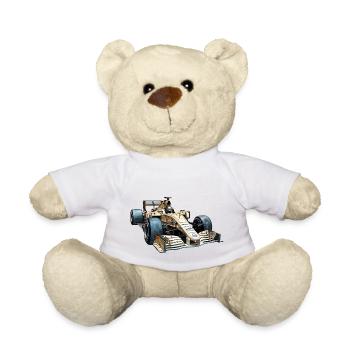 Les voitures de course sont extrêmement aérodynamiques - Nounours - blanc - Devant