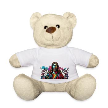 Jésus-Christ avec des ailes d’ange - Nounours - blanc - Devant