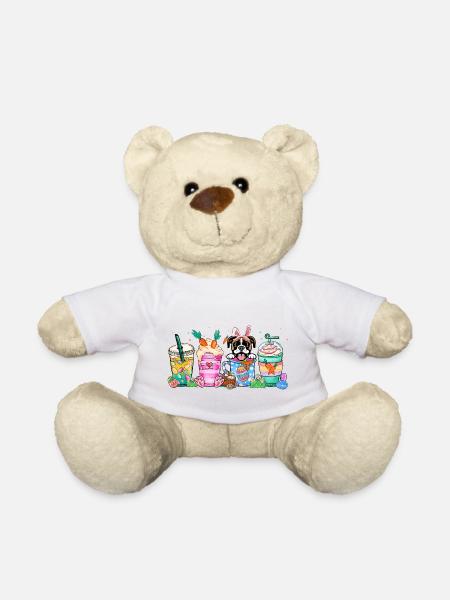 Dog coffee easter boxer 4500x5400Boxer Dog Coffee - Teddy Bear - white