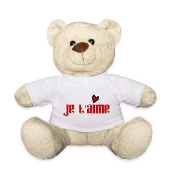 PAAR. GERADE VERHEIRATET. Junggesellinnenabschied. VALENTINSTAG. MARIES - Teddy - Weiß - Vorne