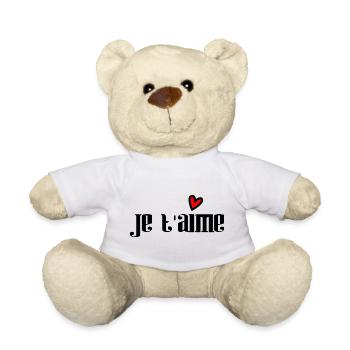 LIEBE. PAAR. ICH HABE GERADE GEHEIRATET. Junggesellinnenabschied. VALENTINSTAG. - Teddy - Weiß - Vorne