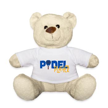 Padel Player - Teddy Bear - white - Front