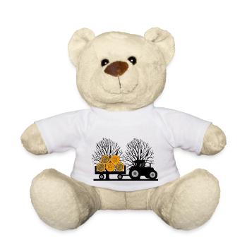 Tracteur - Nounours - blanc - Devant