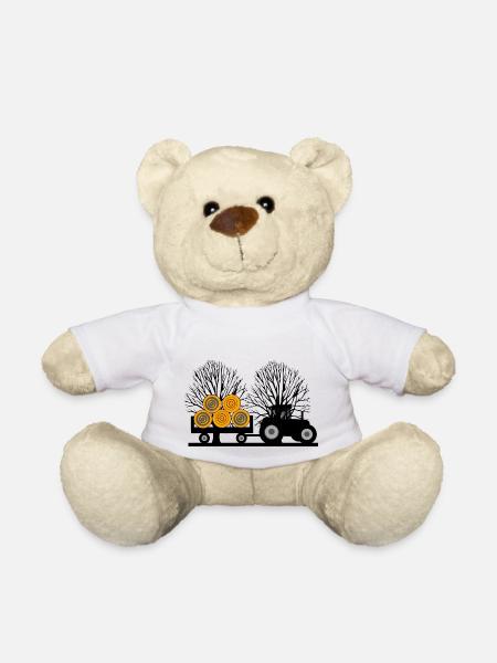 Traktor - Teddy - Weiß