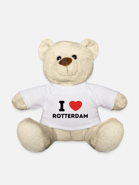 I Love Rotterdam Pays-Bas - Nounours - blanc