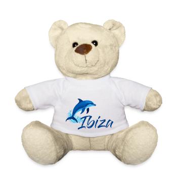 Ibiza Urlaub mit Delfin - Teddy - Weiß - Vorne