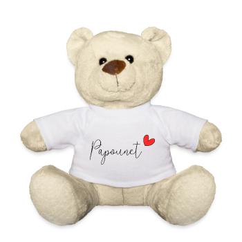 PAPOUNET. DAD. FATHER'S DAY. HAPPY FATHER'S DAY - Teddy Bear - white - Front