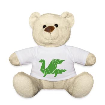 dragon origami - Teddy Bear - white - Front