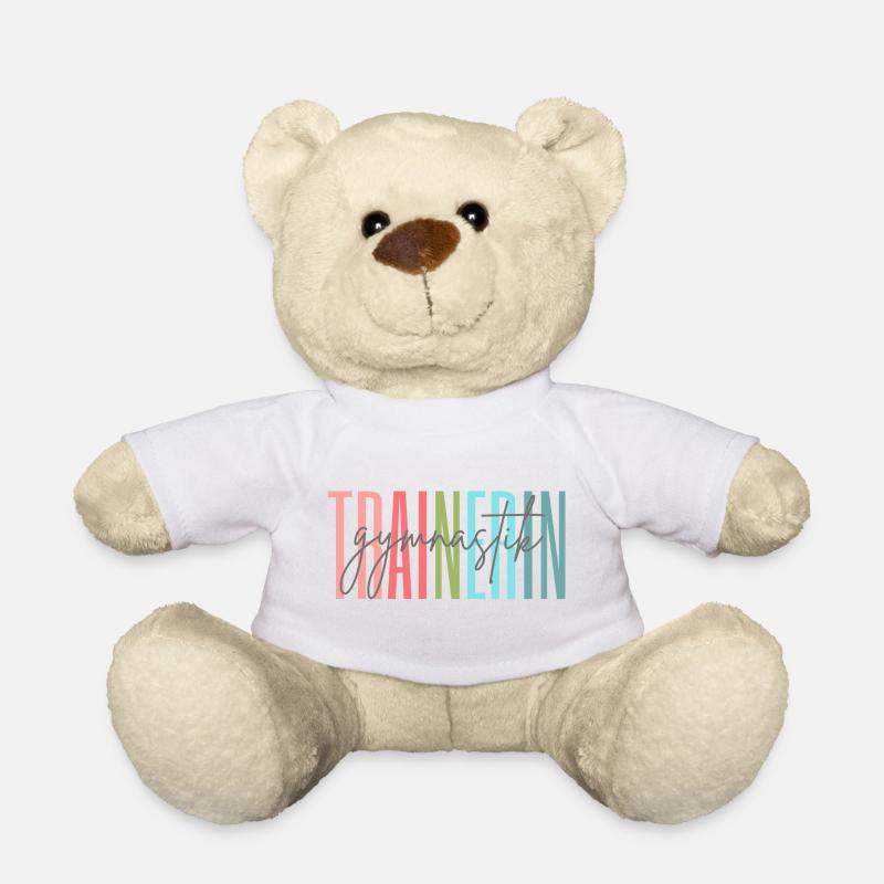 Trainerin Gymnastik Gymnastiktrainerin Geschenk - Teddy - Weiß