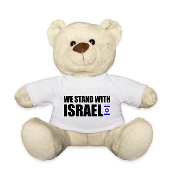 We stand with israel - Teddy Bear - white - Front