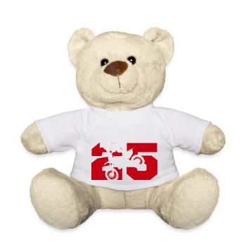 Moto 25 biker - Teddy Bear - white - Front