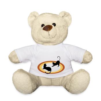 funny cats | Vectorgraphic - Teddy Bear - white - Front
