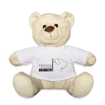 TEAM Bullmastiff Dog Dog Mastiff Wilsigns - Teddy Bear - white - Front