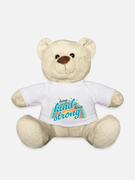 Freundlich zu sein bedeutet, stark zu sein - Teddy - Weiß