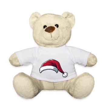 Weihnachtsmütze weihnachten Nikolaus - Teddy - Weiß - Vorne