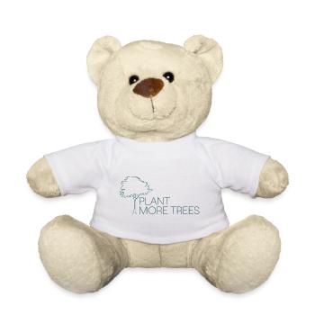 Plantez plus d’arbres - Nature Conservation Saying - Nounours - blanc - Devant